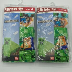 Little Boys Minecraft Graphic Cotton Underwear Briefs 2, 5-Packs Size 4